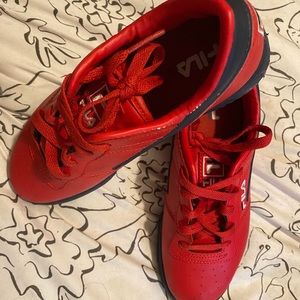 FILA red shoes